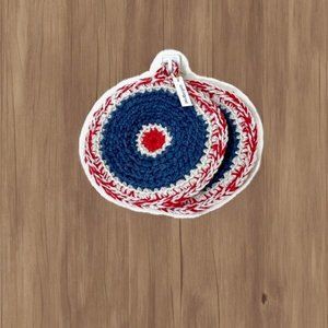 Crochet Pot Holders, Crochet Valentine Gifts